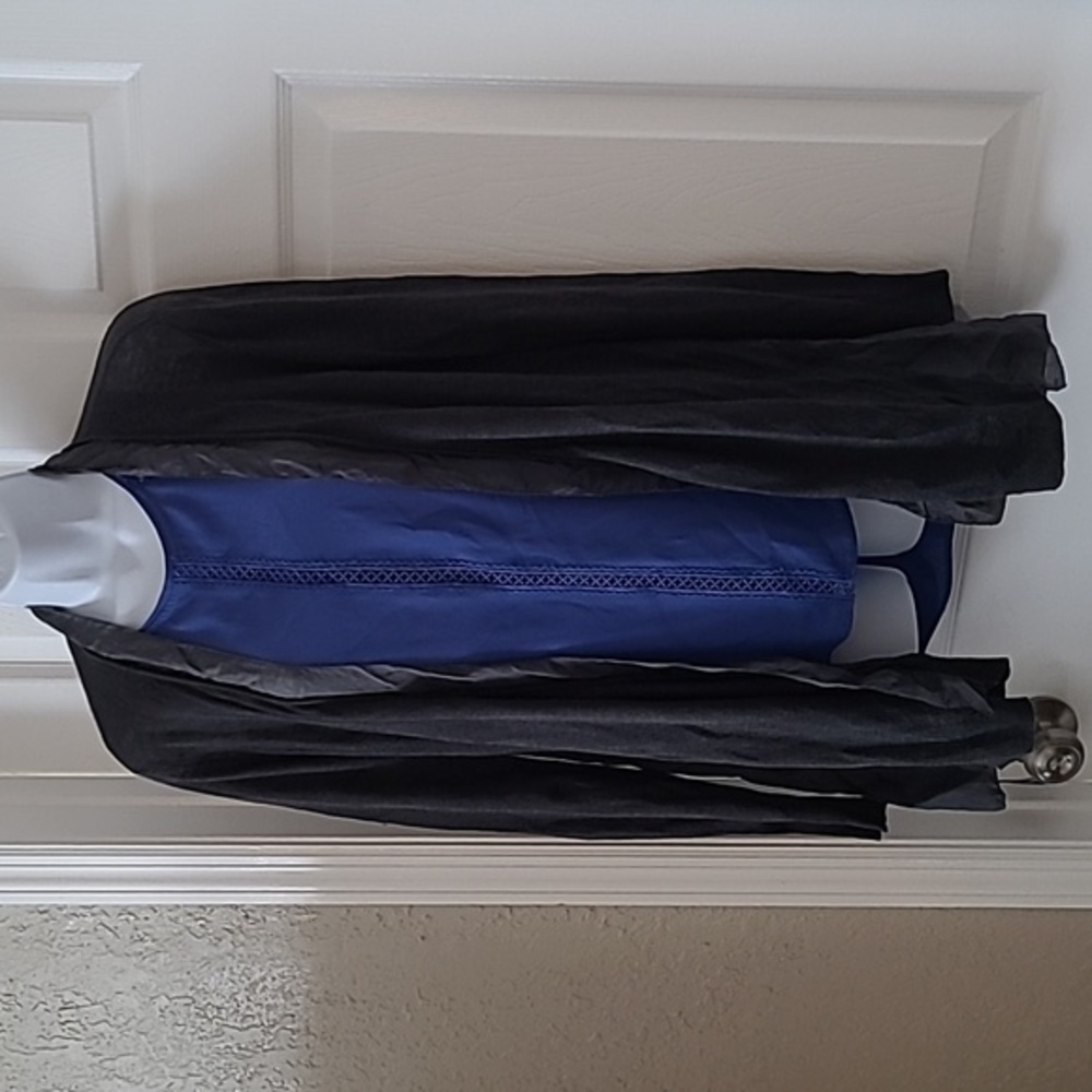 Eileen Fisher Linen Cardigan With Silk Trim Size Small